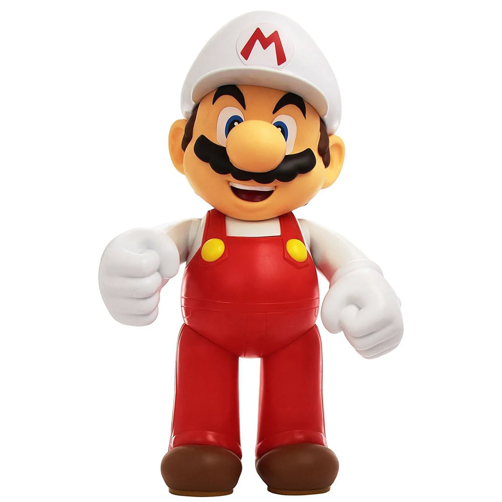 Boneco Colecionável 6cm Super Mario - Mario De Fogo