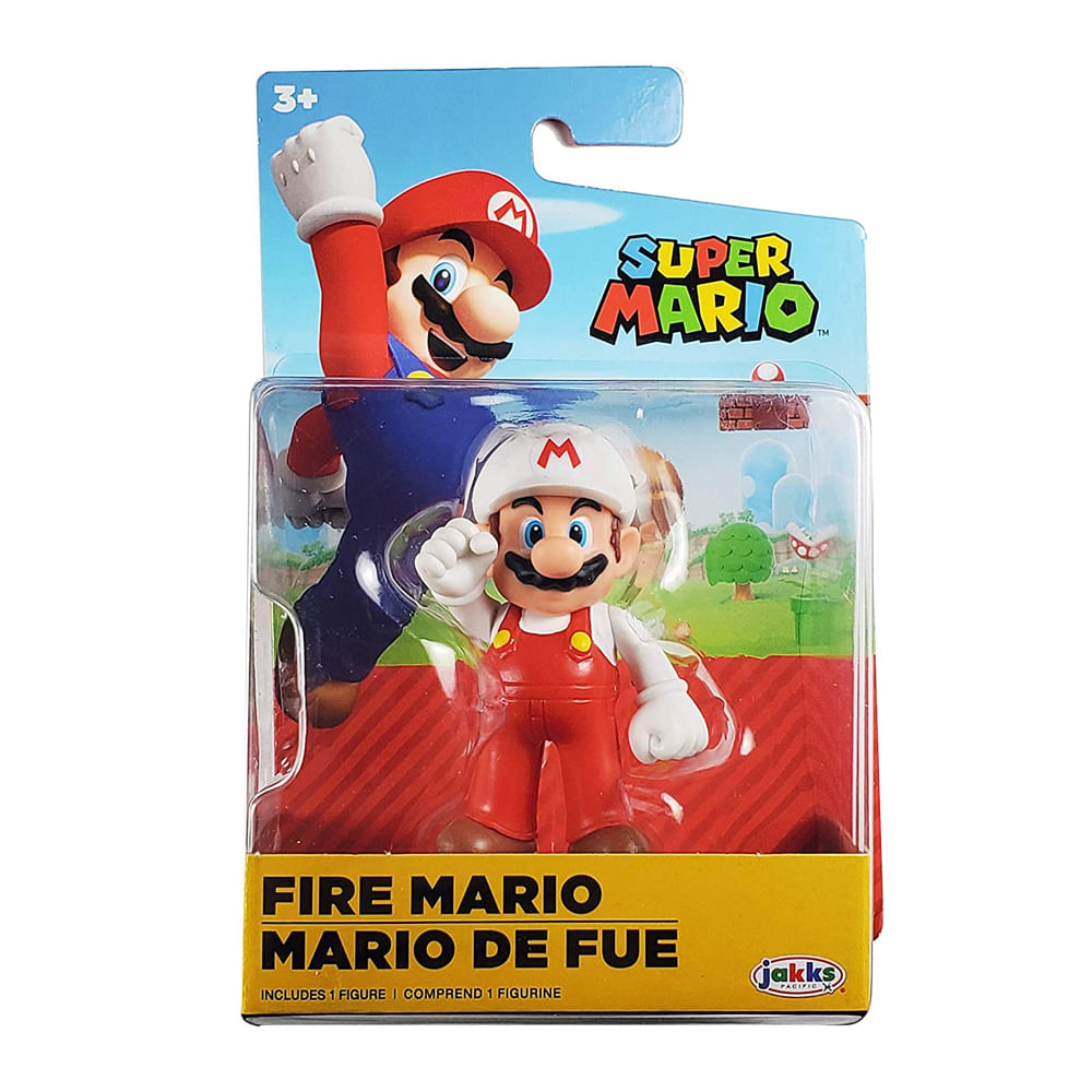 Boneco Colecionável 6cm Super Mario - Mario De Fogo - Imagem 3