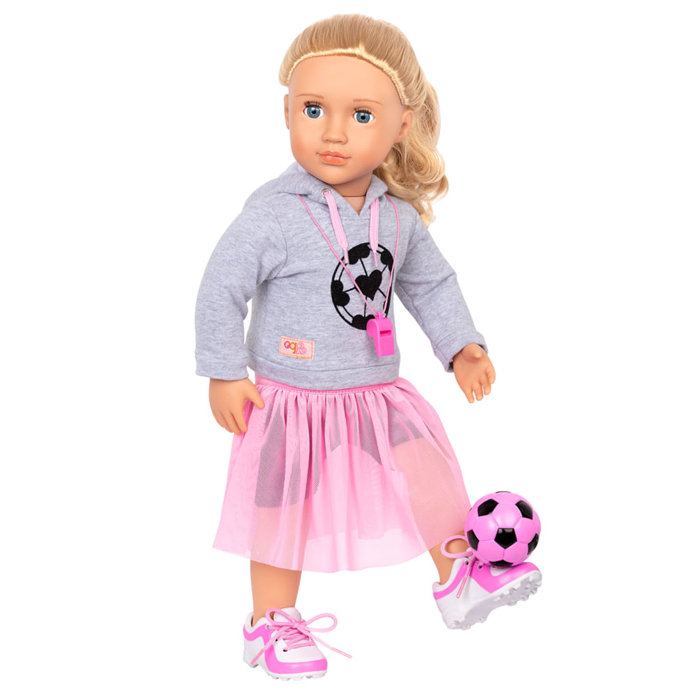 Conjunto De Roupa De Futebol Our Generation Fashion Goals - Imagem 4