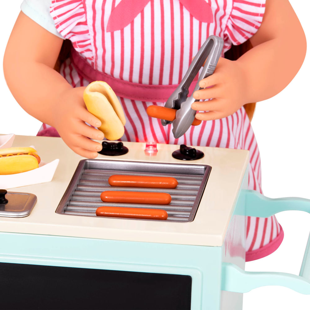 Carrinho De Cachorro Quente Retrô Our Generation - Imagem 8