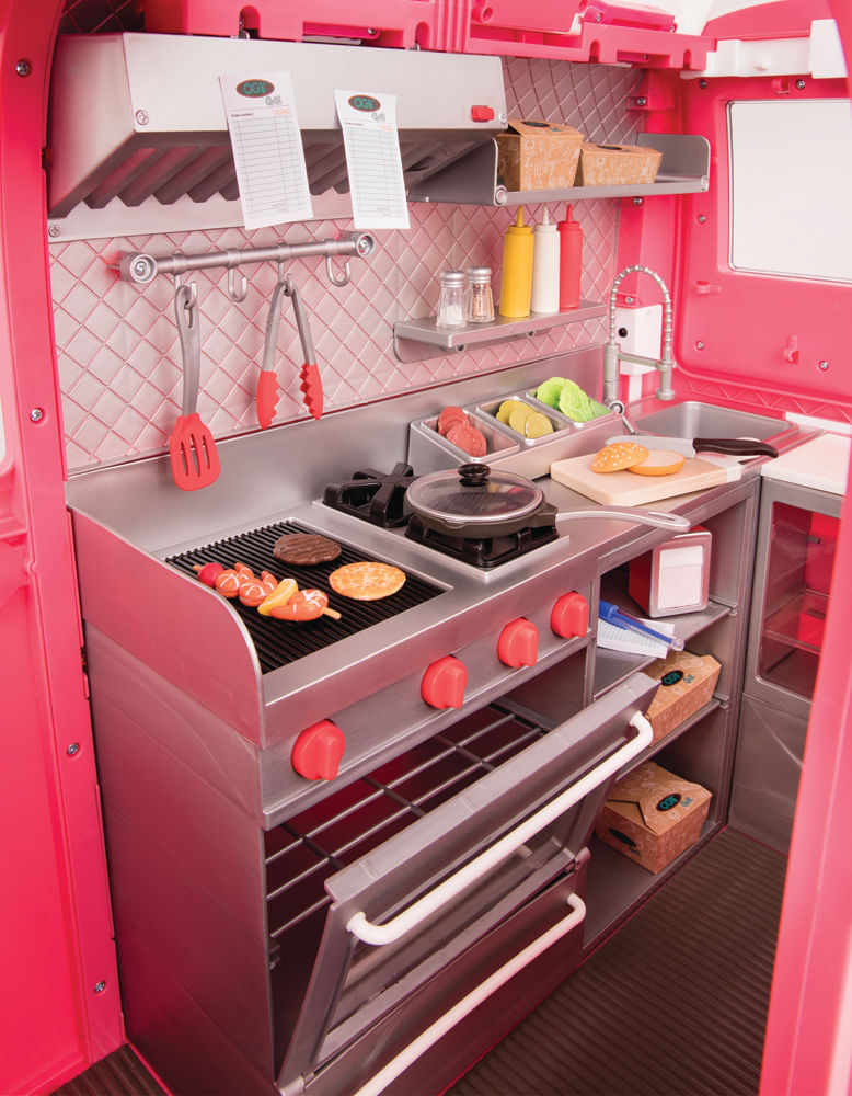 Food Truck Rosa Our Generation Grill To Go - Imagem 2