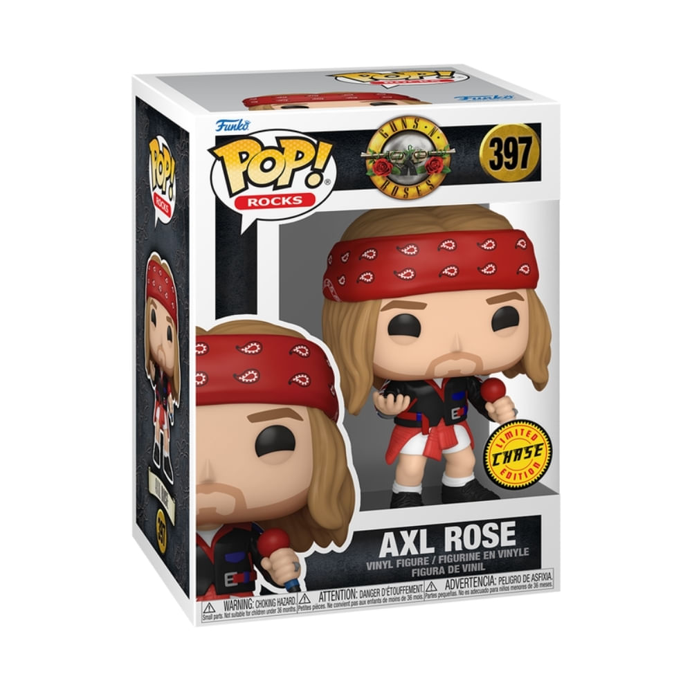 Boneco Funko Pop! Rocks - Guns N' Roses - Axl Rose Chase - Imagem 3