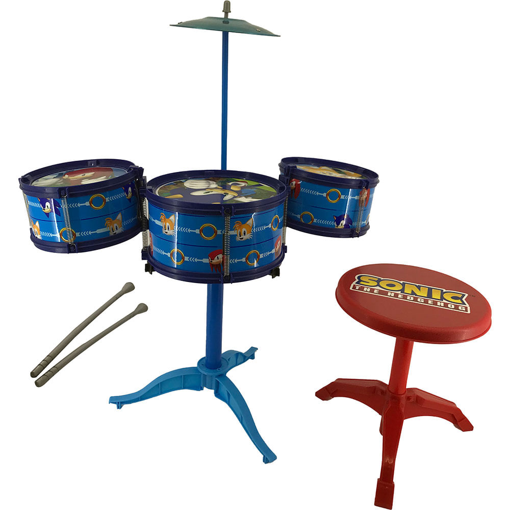 Instrumento Musical Infantil Sonic - Bateria