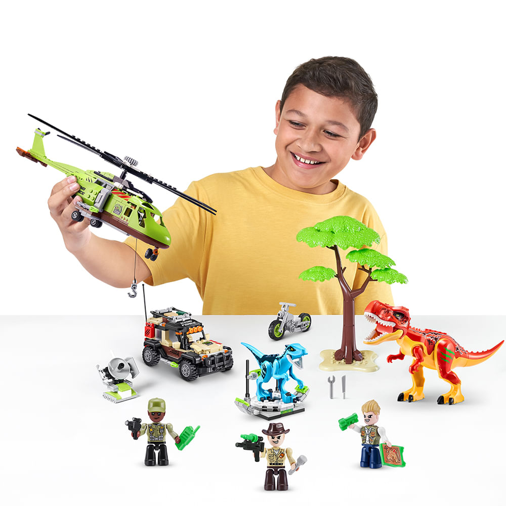 Blocos de Montar Max Dino Adventure 592 peças - Imagem 4