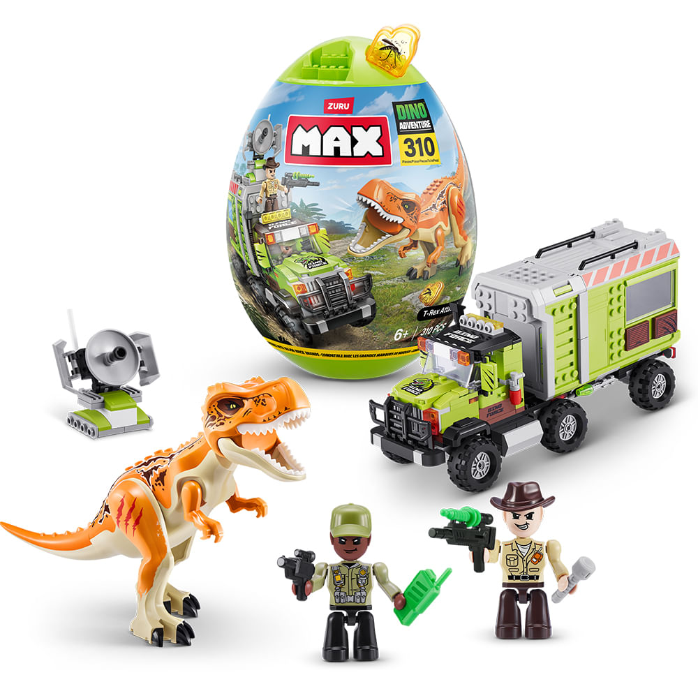 Blocos de Montar Max Dino Adventure 310 peças