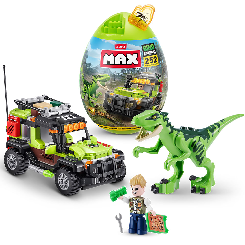 Blocos de Montar Max Dino Adventure 252 peças