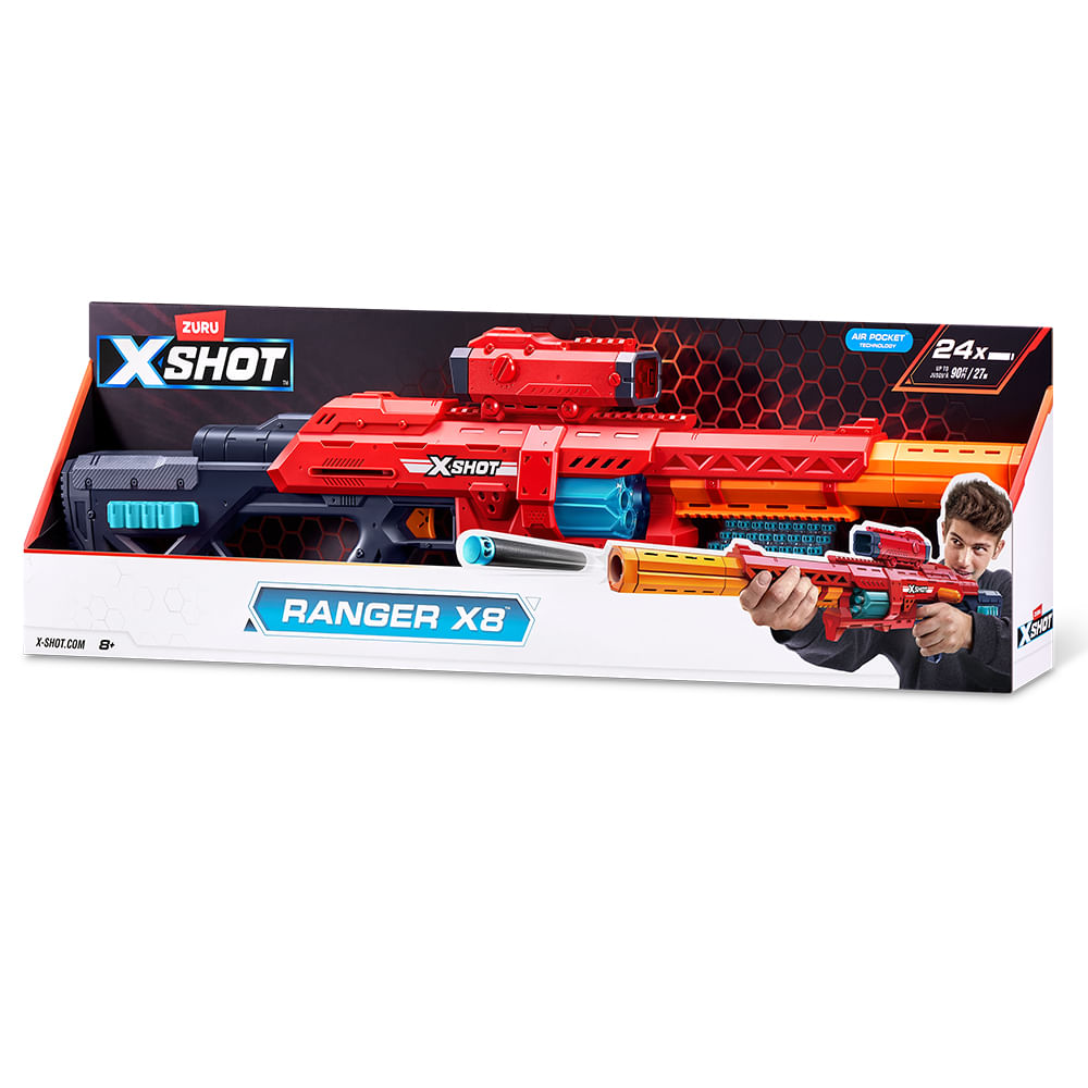 Lançador de Dardos X-Shot Red - Ranger X8 - Imagem 5