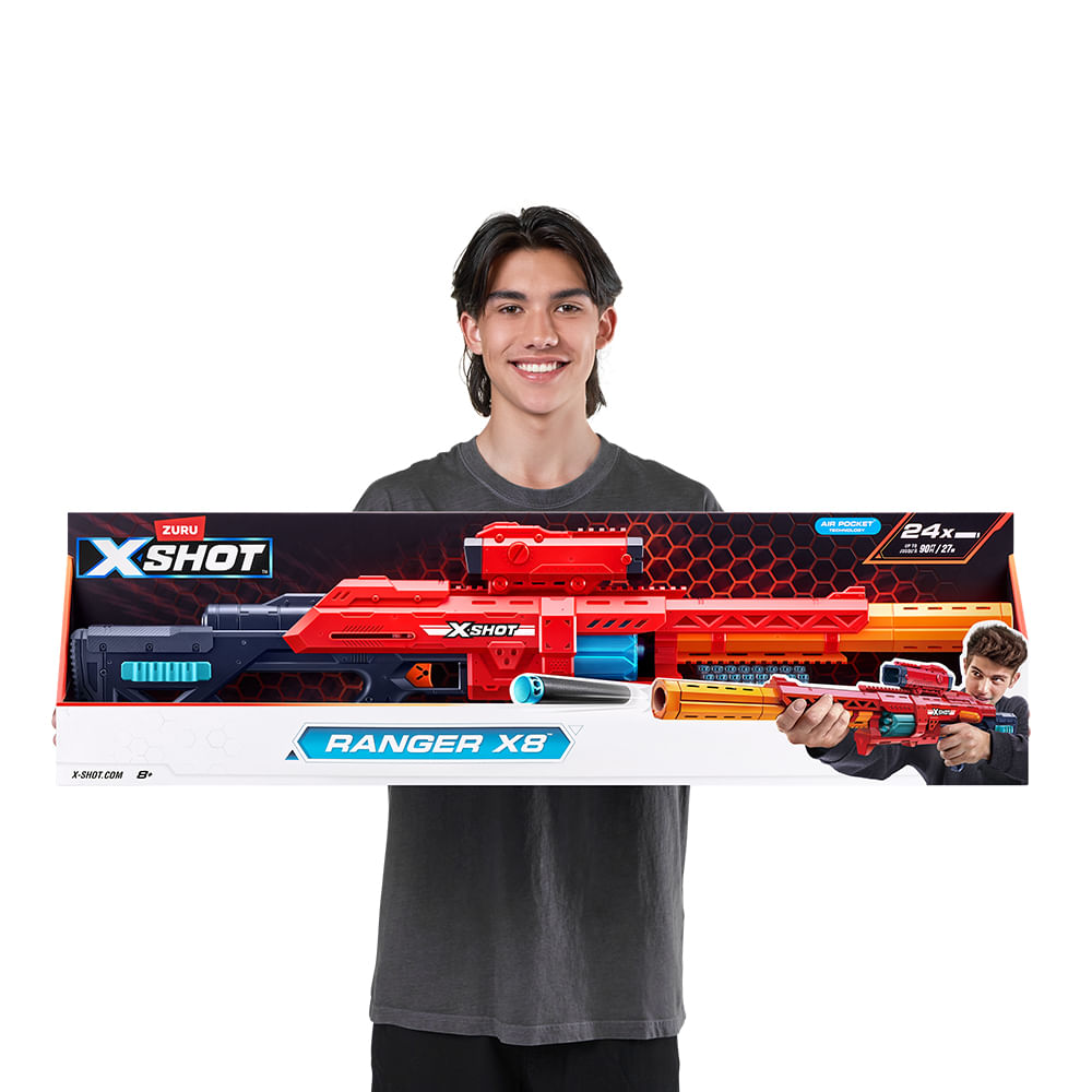 Lançador de Dardos X-Shot Red - Ranger X8 - Imagem 3