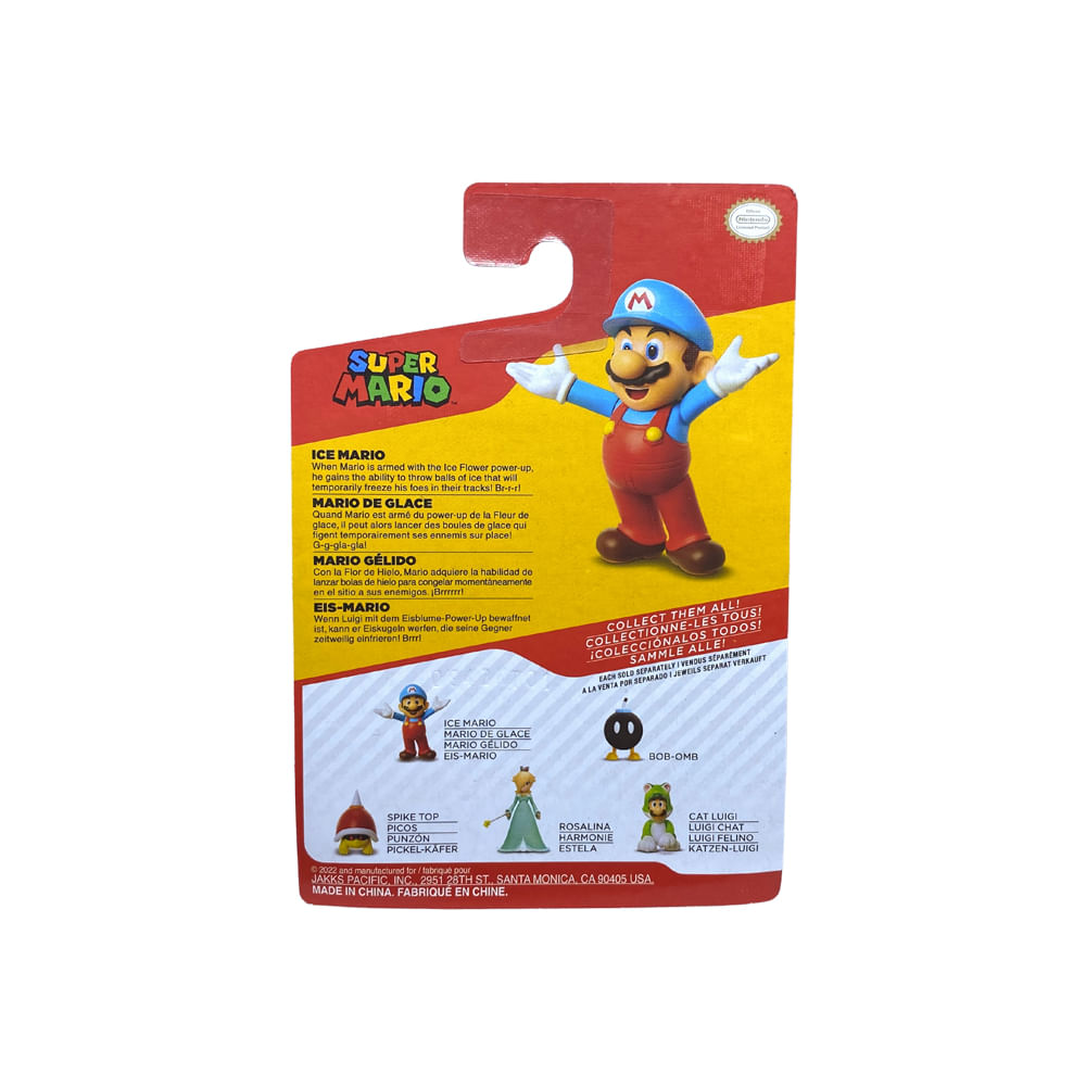 Boneco Colecionável 6cm Super Mario - Mario Gélido - Imagem 6