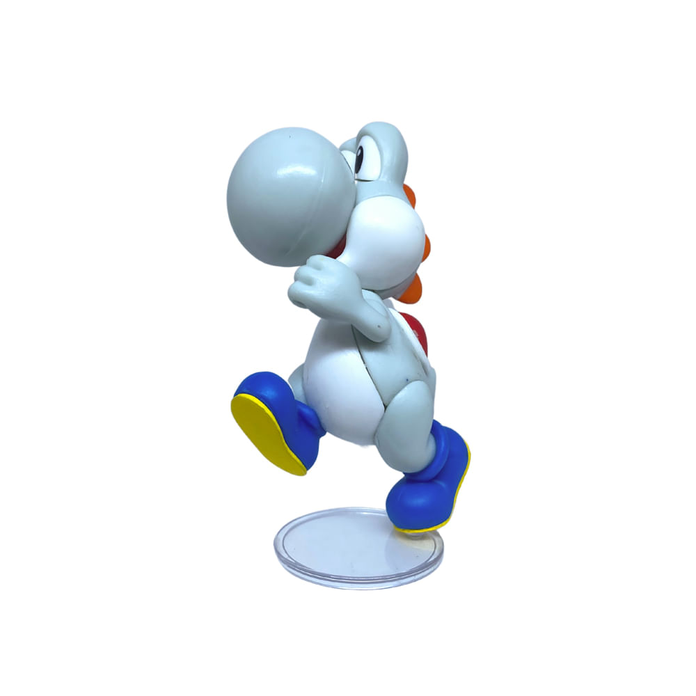 Boneco Colecionável 6cm Super Mario - Yoshi Blanco - Imagem 3