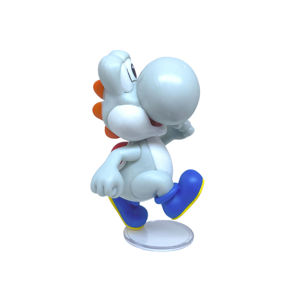 Boneco Colecionável 6cm Super Mario - Yoshi Blanco - Imagem 4