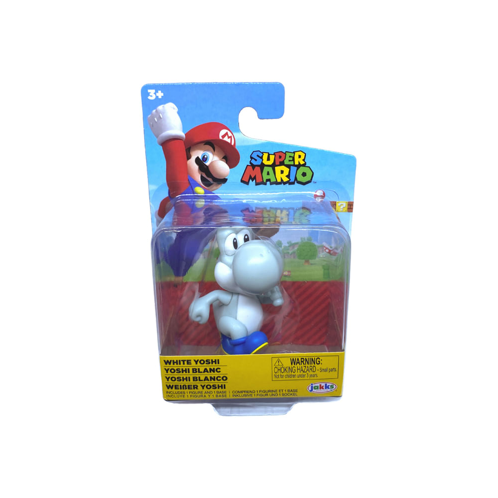 Boneco Colecionável 6cm Super Mario - Yoshi Blanco - Imagem 5