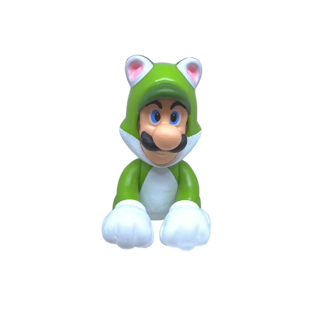 Boneco Colecionável 6cm Super Mario - Luigi Felino - Imagem 3