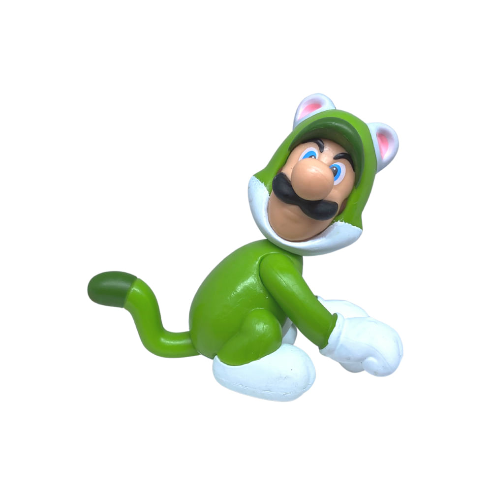 Boneco Colecionável 6cm Super Mario - Luigi Felino - Imagem 5