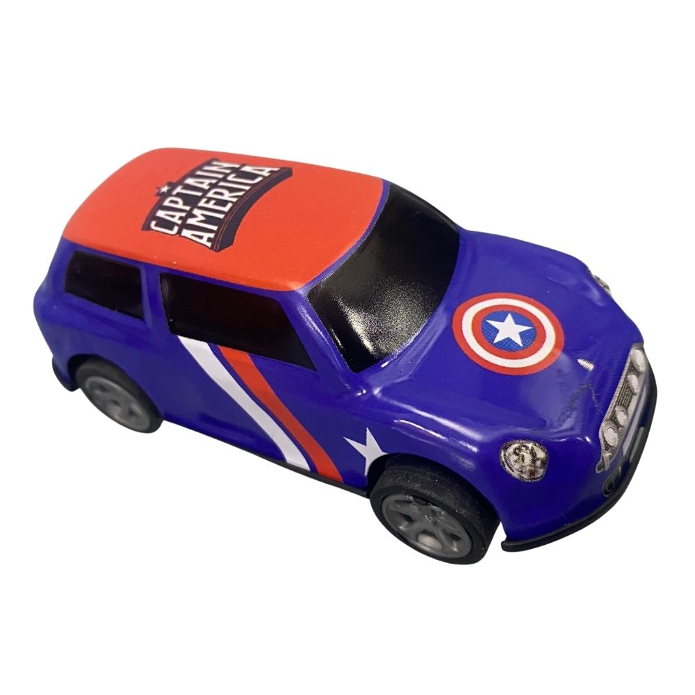 Kit com 5 Mini Carrinhos Pull Back Vingadores - Imagem 2
