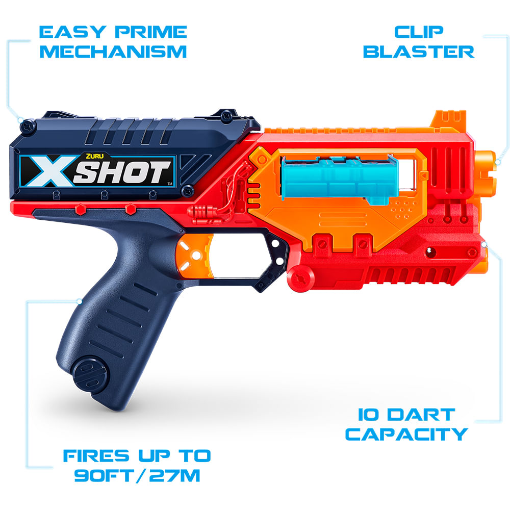 Lançador de Dardos X-Shot Red - Quick Slide - Imagem 3