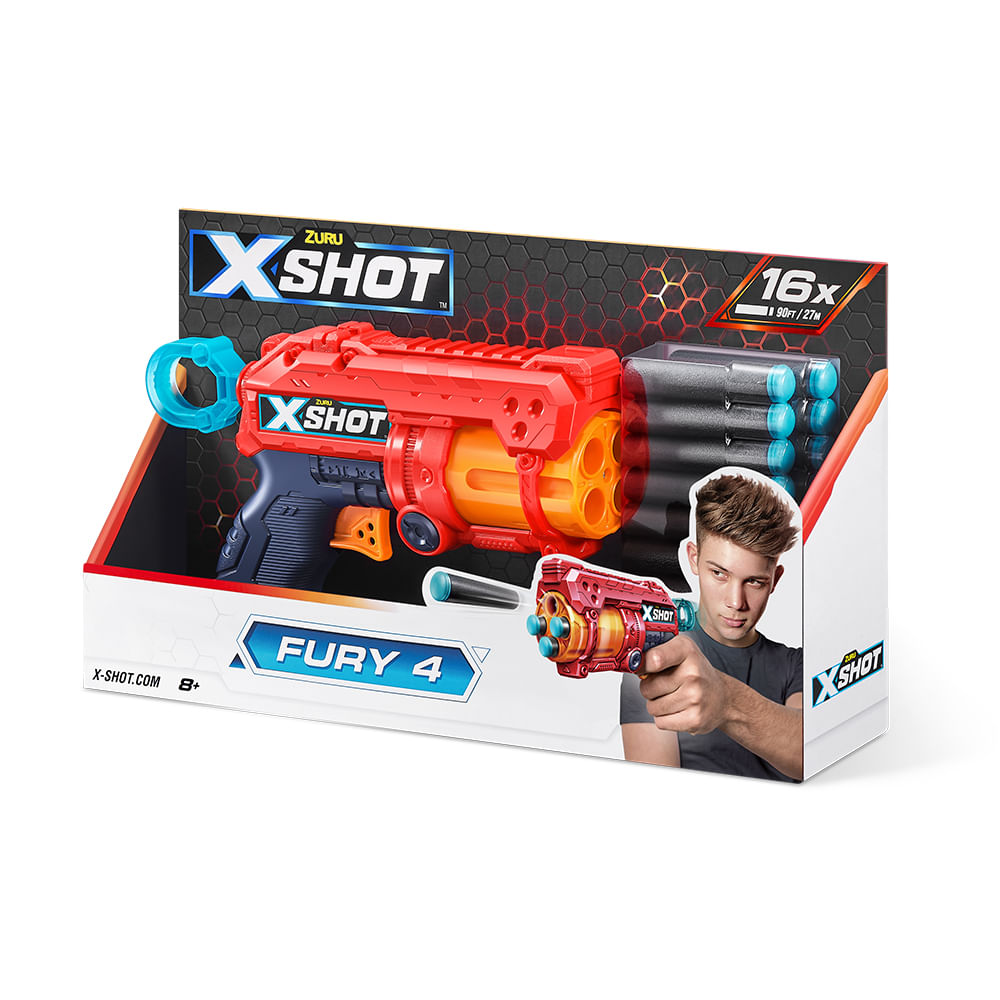 Lançador de Dardos X-Shot Red - Fury 4 - Imagem 3