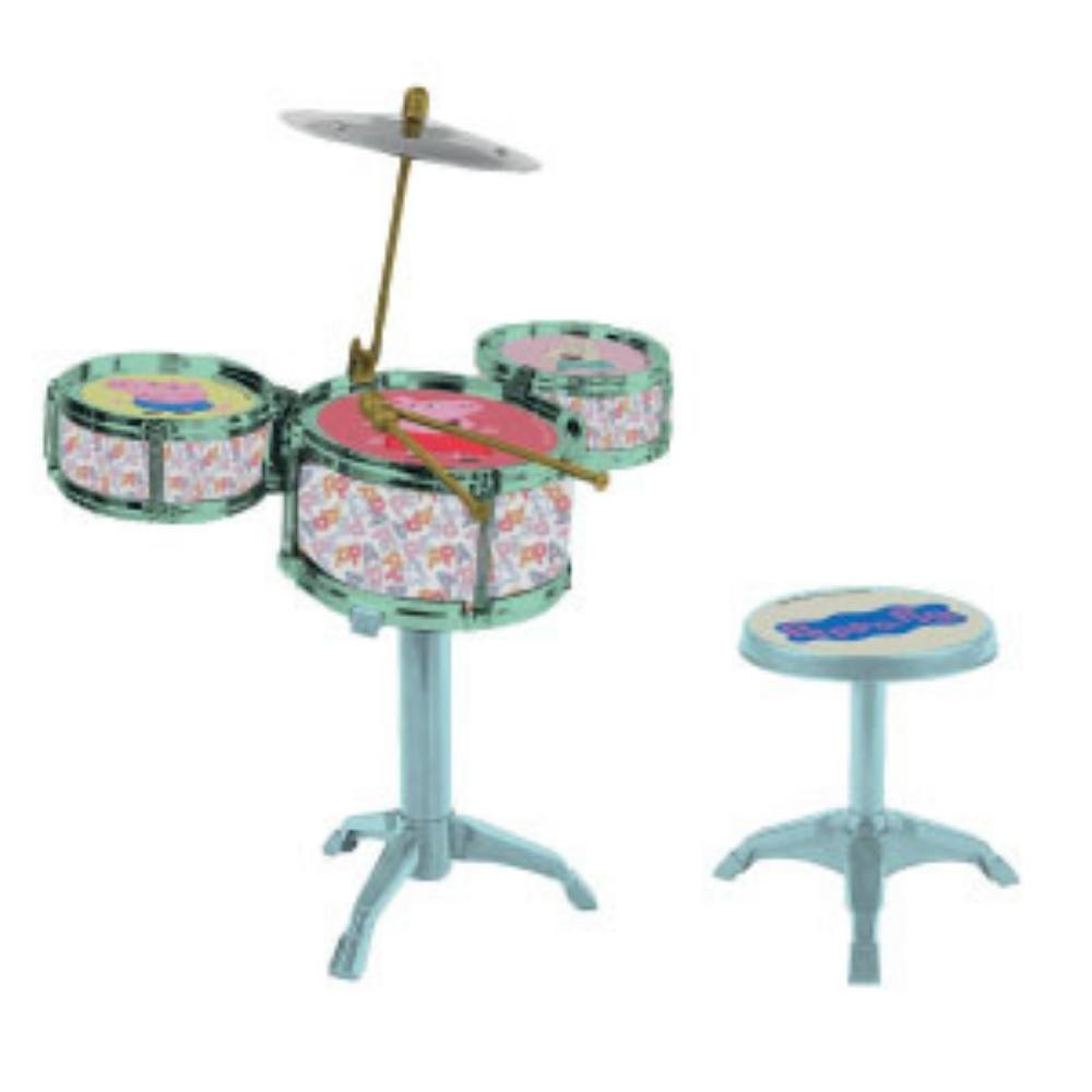 Instrumento Musical Infantil Peppa Pig - Bateria Pequena