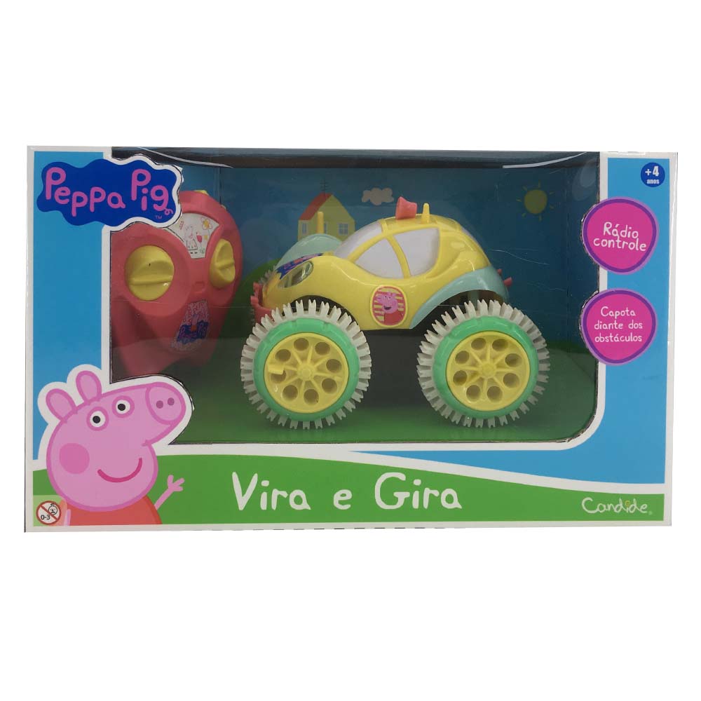 Carrinho de Controle Remoto Peppa Pig Vira e Gira - Imagem 4