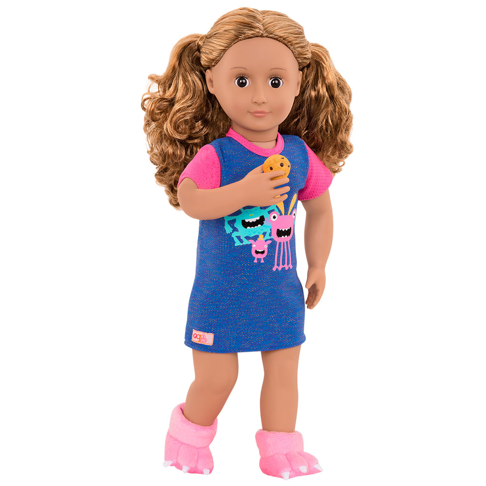 Camisão de Pijama com Pantufas - Our Generation - Imagem 2