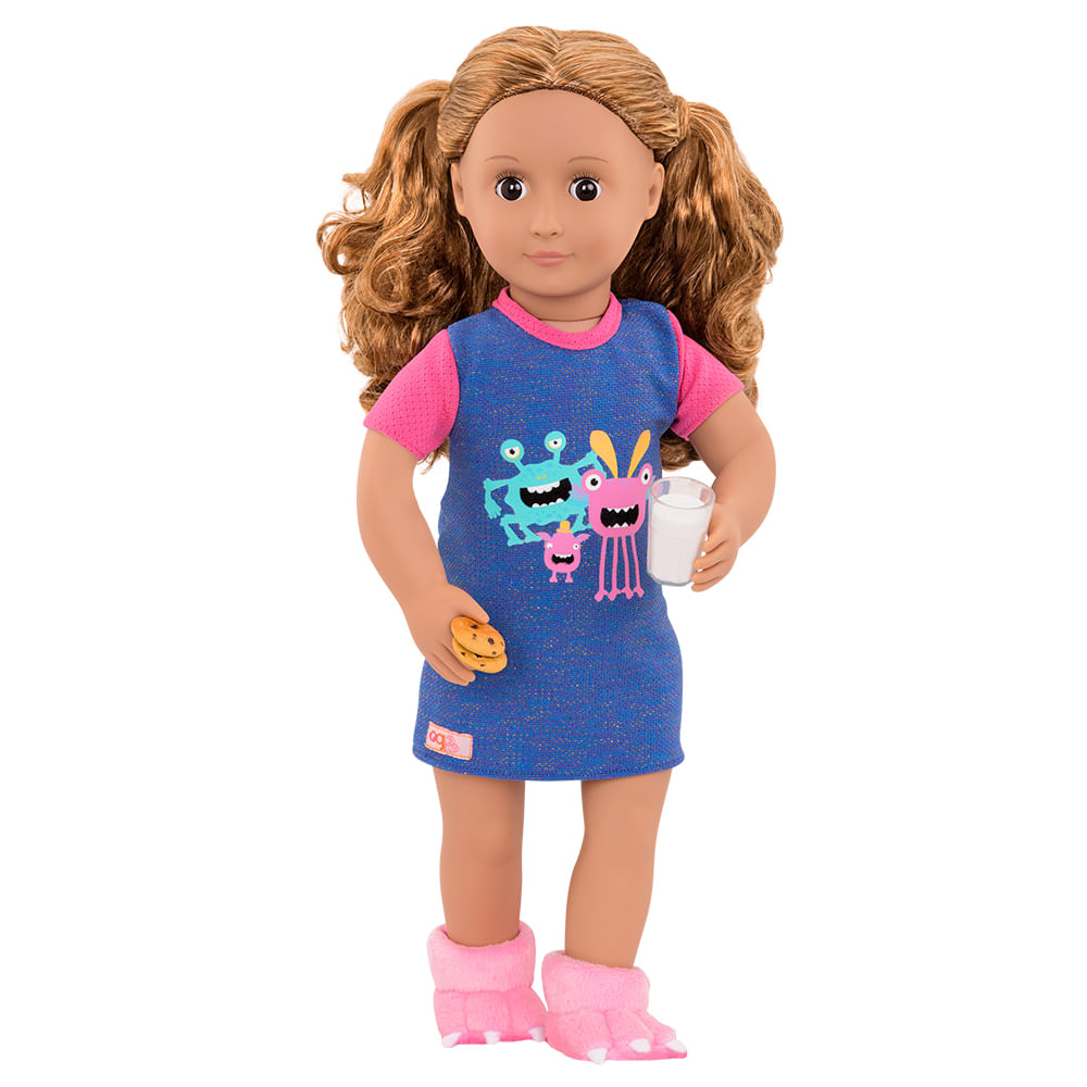 Camisão de Pijama com Pantufas - Our Generation - Imagem 4