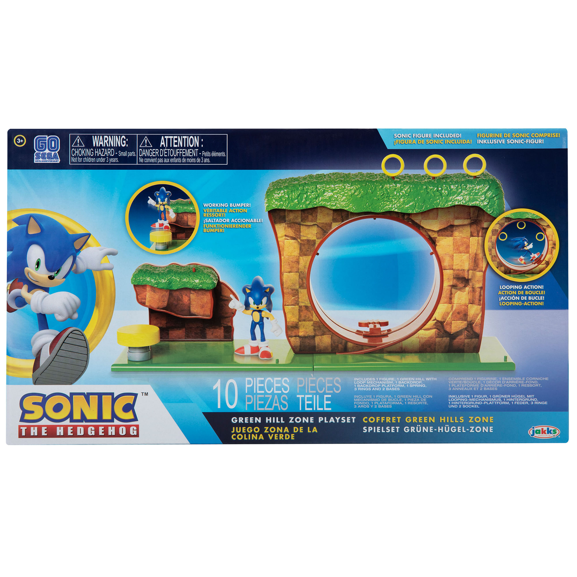 Playset Sonic The Hedgehog - Green Hill Zone - Imagem 9