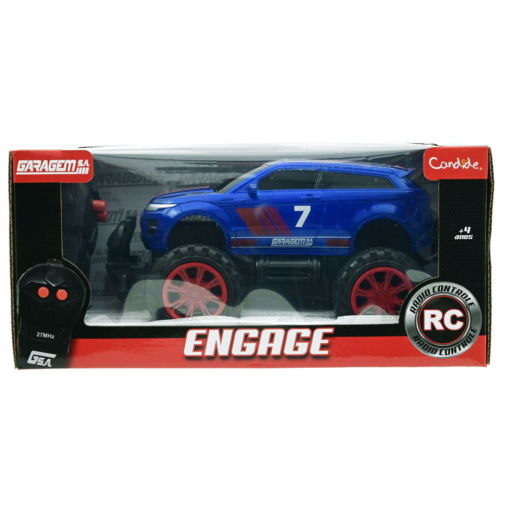 Carrinho de Controle Remoto Garagem S.A. Engage - Azul - Imagem 4