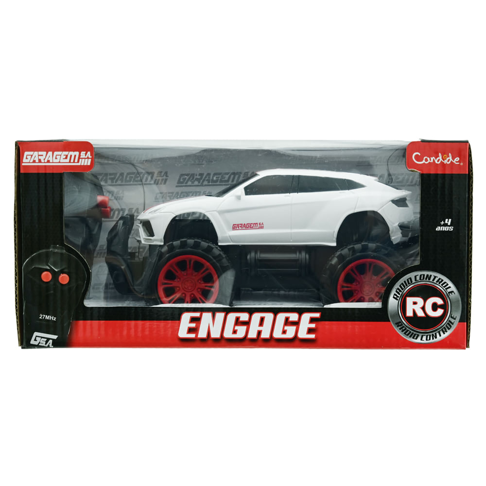 Carrinho de Controle Remoto Garagem S.A. Engage - Branco - Imagem 3