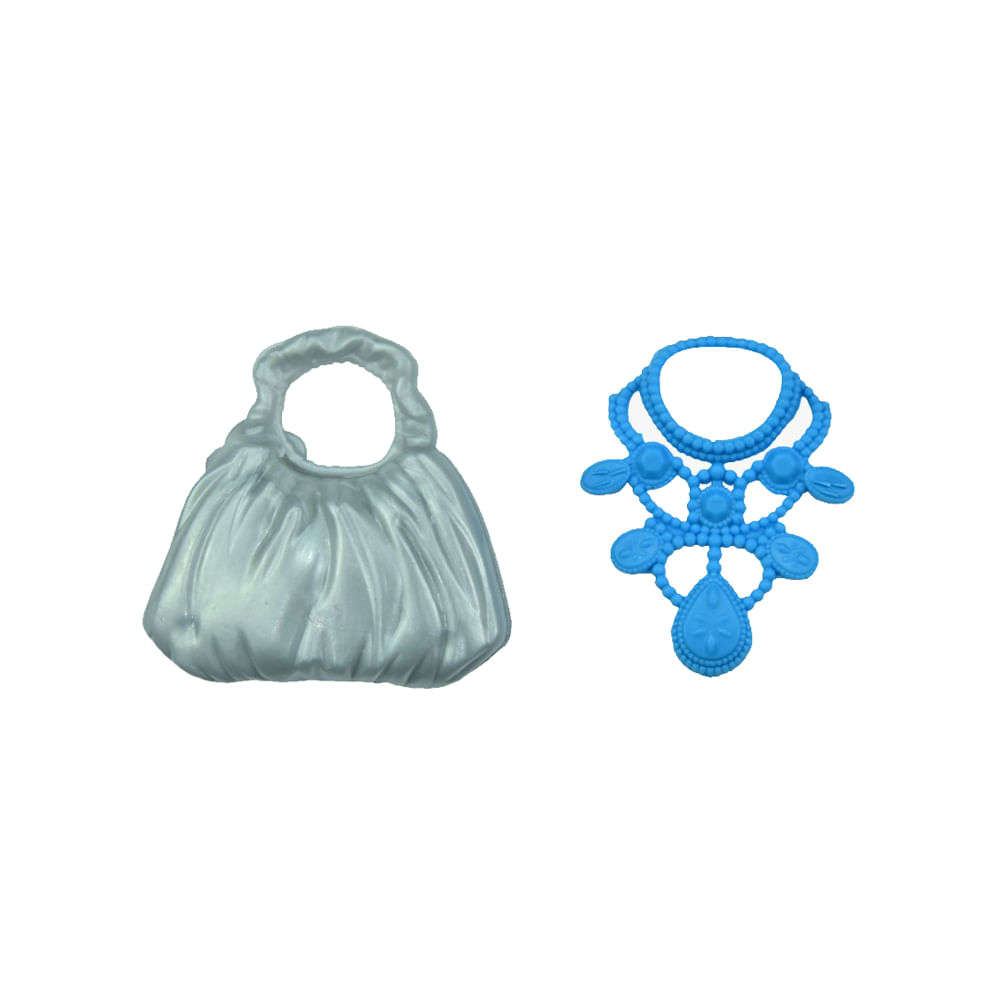 Kit com 2 Vestidos para Bonecas Doll Dress Listrado e Bolinha - Imagem 3