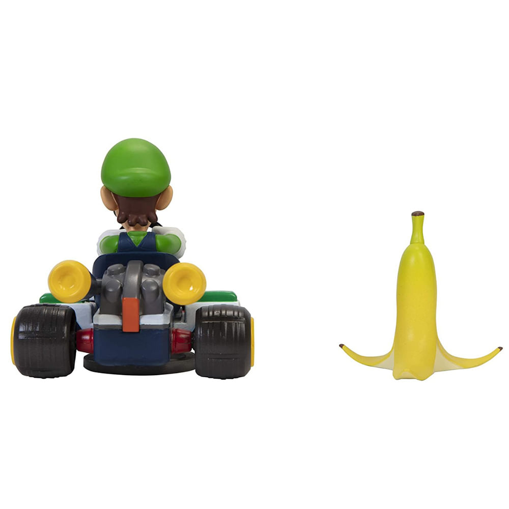 Carrinho de Fricção Super Mario Kart Spin Out - Luigi - Imagem 4