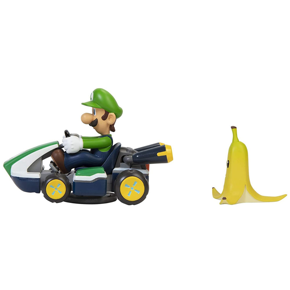 Carrinho de Fricção Super Mario Kart Spin Out - Luigi - Imagem 5