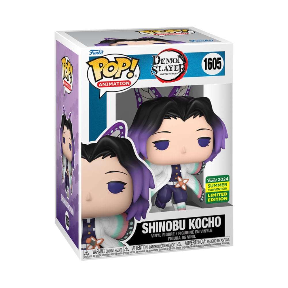 Boneco Funko Pop! Edição Limitada SDCC24 - Demon Slayer - Shinobu Kocho - Imagem 3