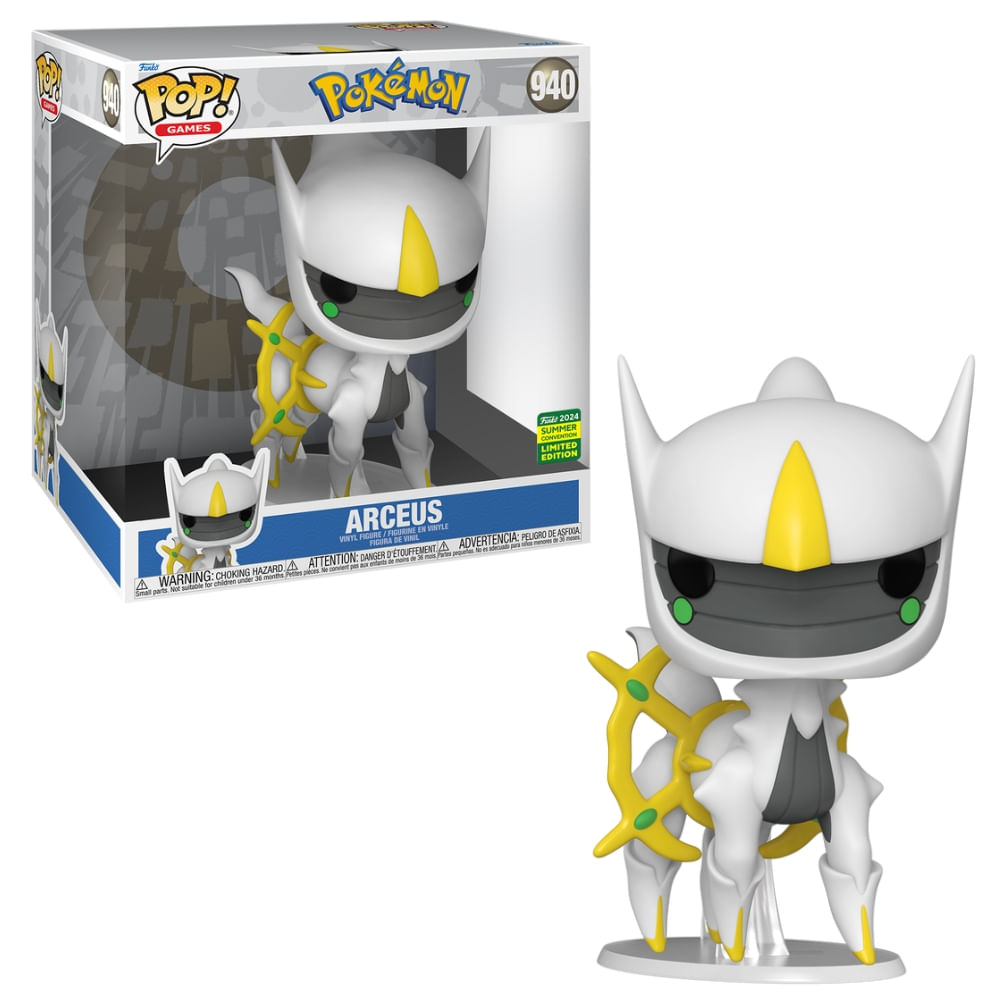 Boneco Funko Pop! Jumbo Pokémon Edição Limitada SDCC24 - Arceus
