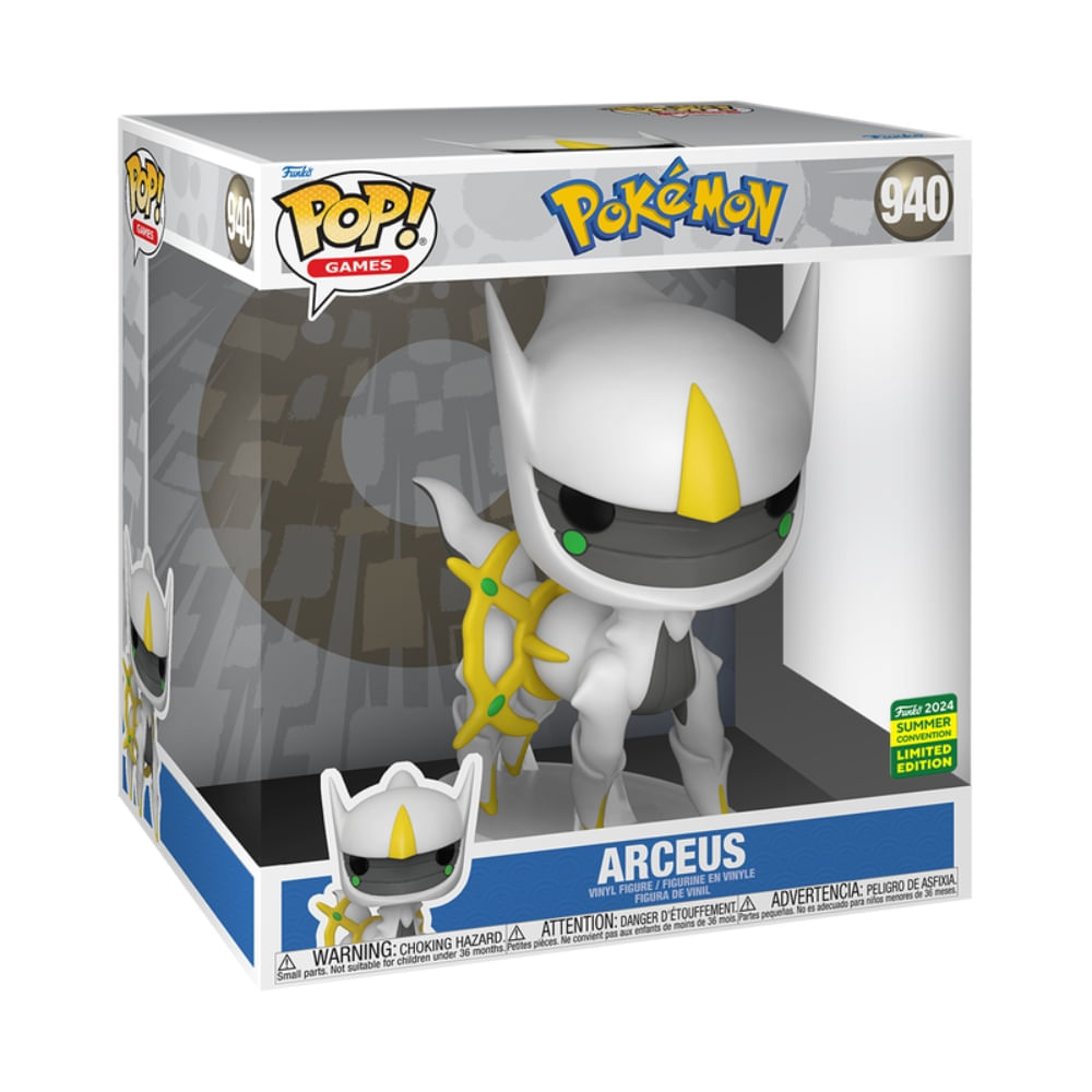 Boneco Funko Pop! Jumbo Pokémon Edição Limitada SDCC24 - Arceus - Imagem 3