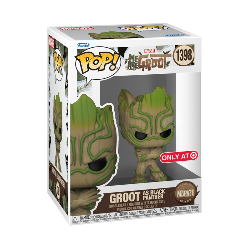 Boneco Funko Pop! Marvel 85 Anos - Groot como Pantera Negra - Imagem 2