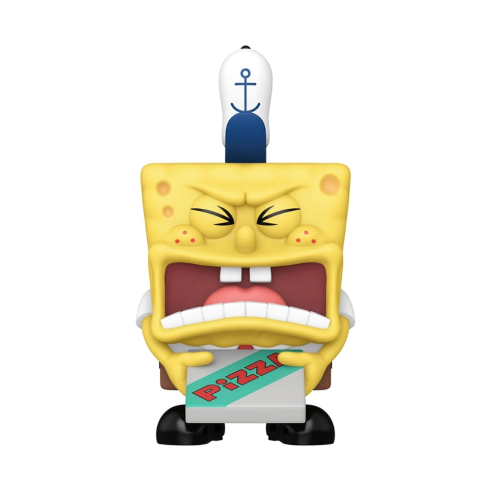 Boneco Funko Pop! Bob Esponja 25 anos - Bob Esponja Entregador de Pizza - Imagem 2