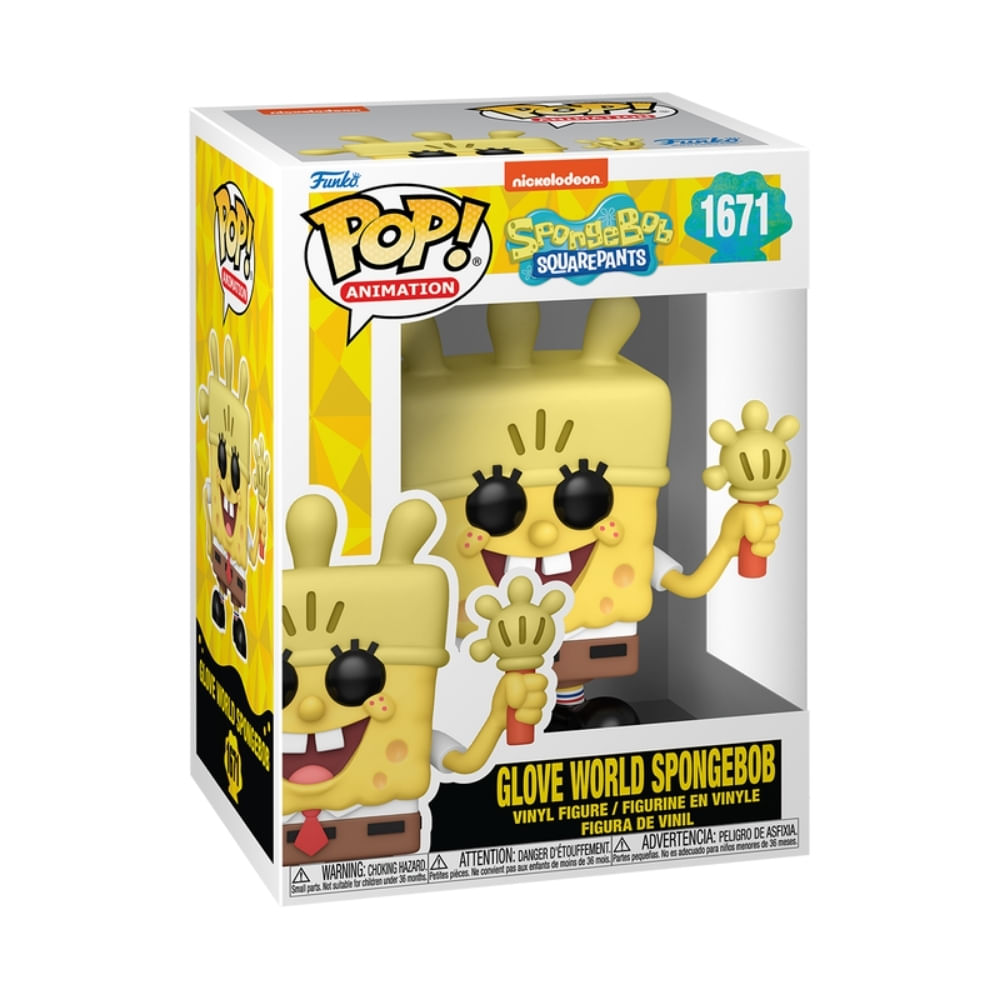 Boneco Funko Pop! Bob Esponja 25 anos - Bob Esponja Mundo da Luva - Imagem 3
