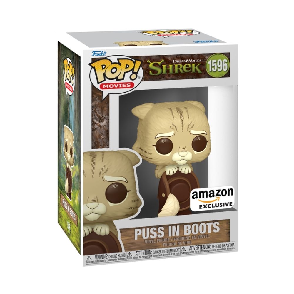 Boneco Funko Pop! DreamWorks Shrek 30 Anos - Gato de Botas (Sepia) - Imagem 3