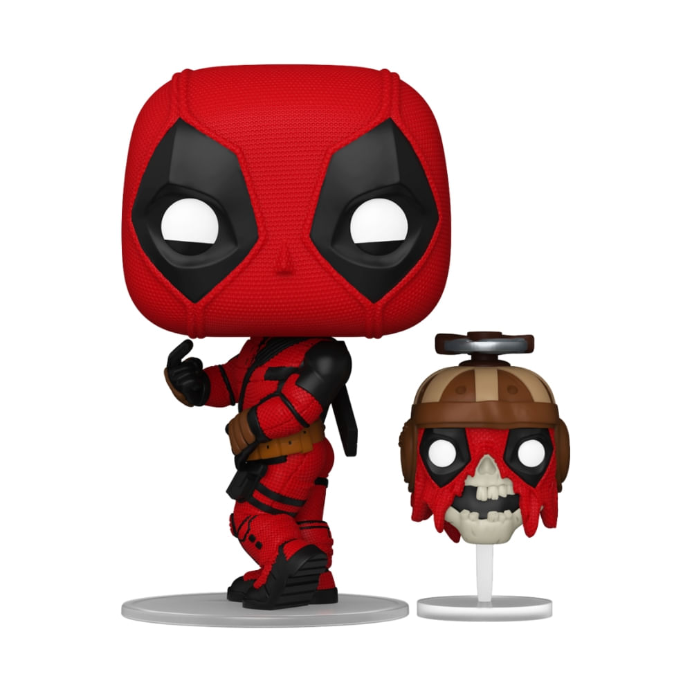 Boneco Funko Pop! & Buddy Marvel - Deadpool & Wolverine - Deadpool com Headpool - Imagem 2