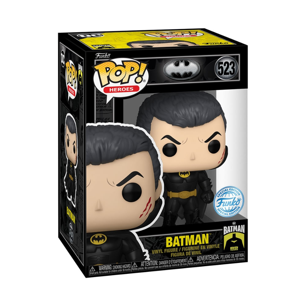 Boneco Funko Pop! DC Comics - Batman 85 Anos - Batman sem Máscara - Imagem 3