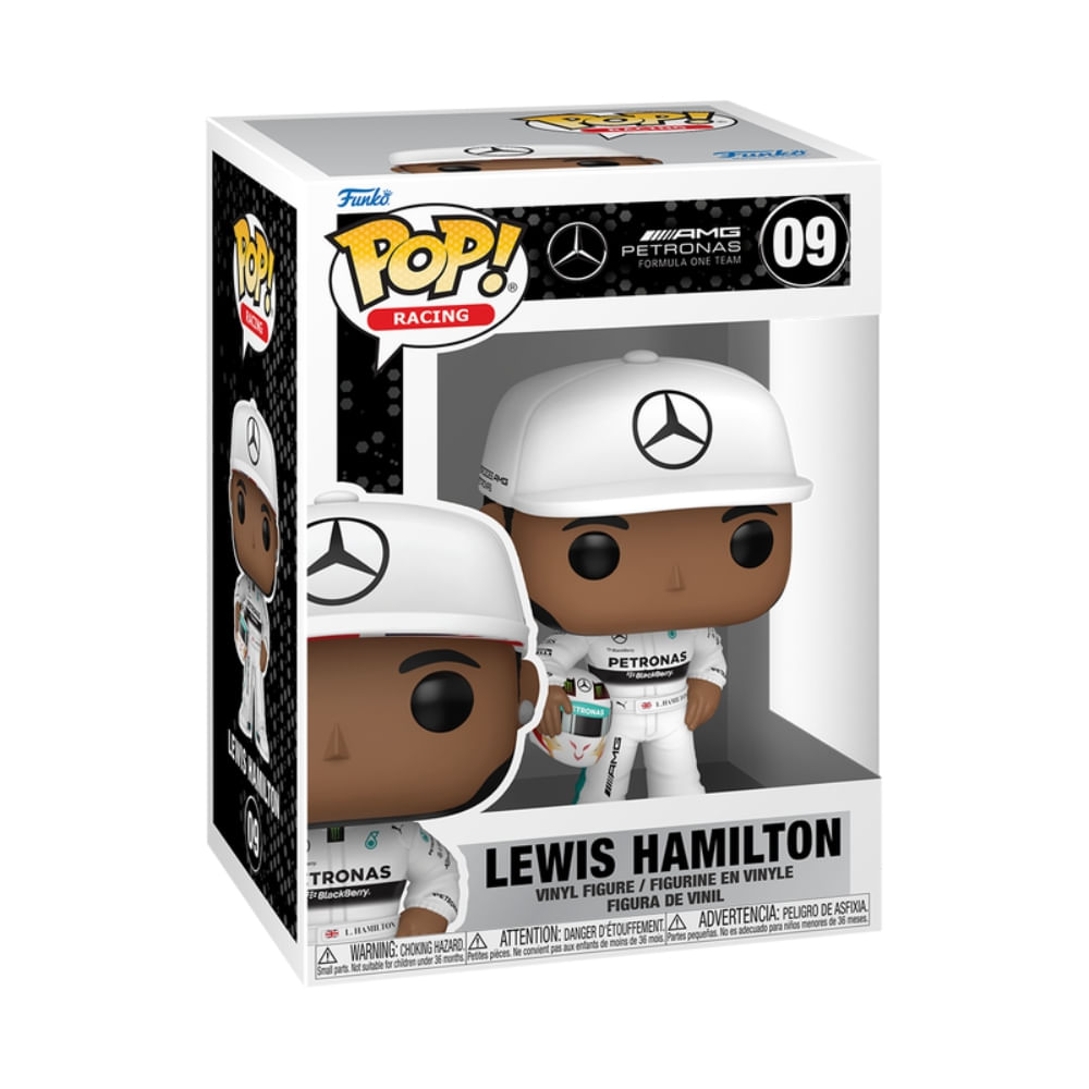 Boneco Funko Pop! Racing - Lewis Hamilton com Capacete - Imagem 3