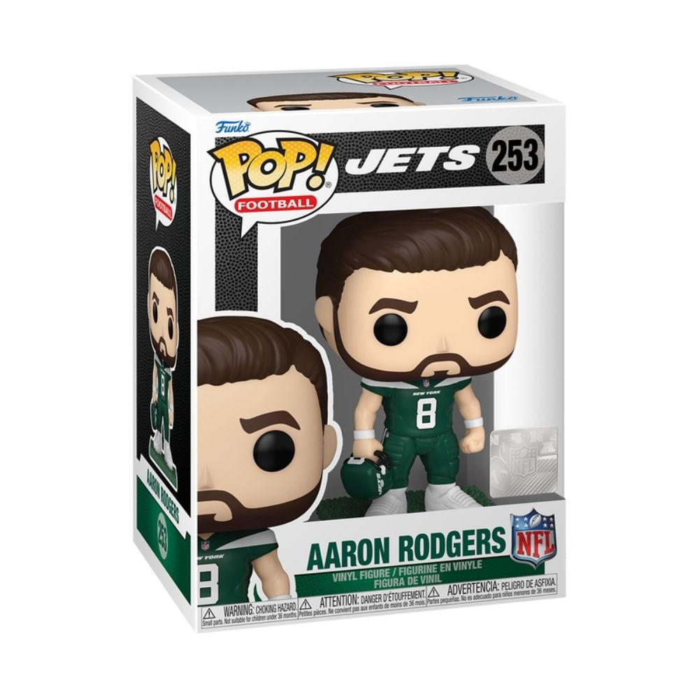 Boneco Funko Pop! NFL Jets - Aaron Rodgers - Imagem 3