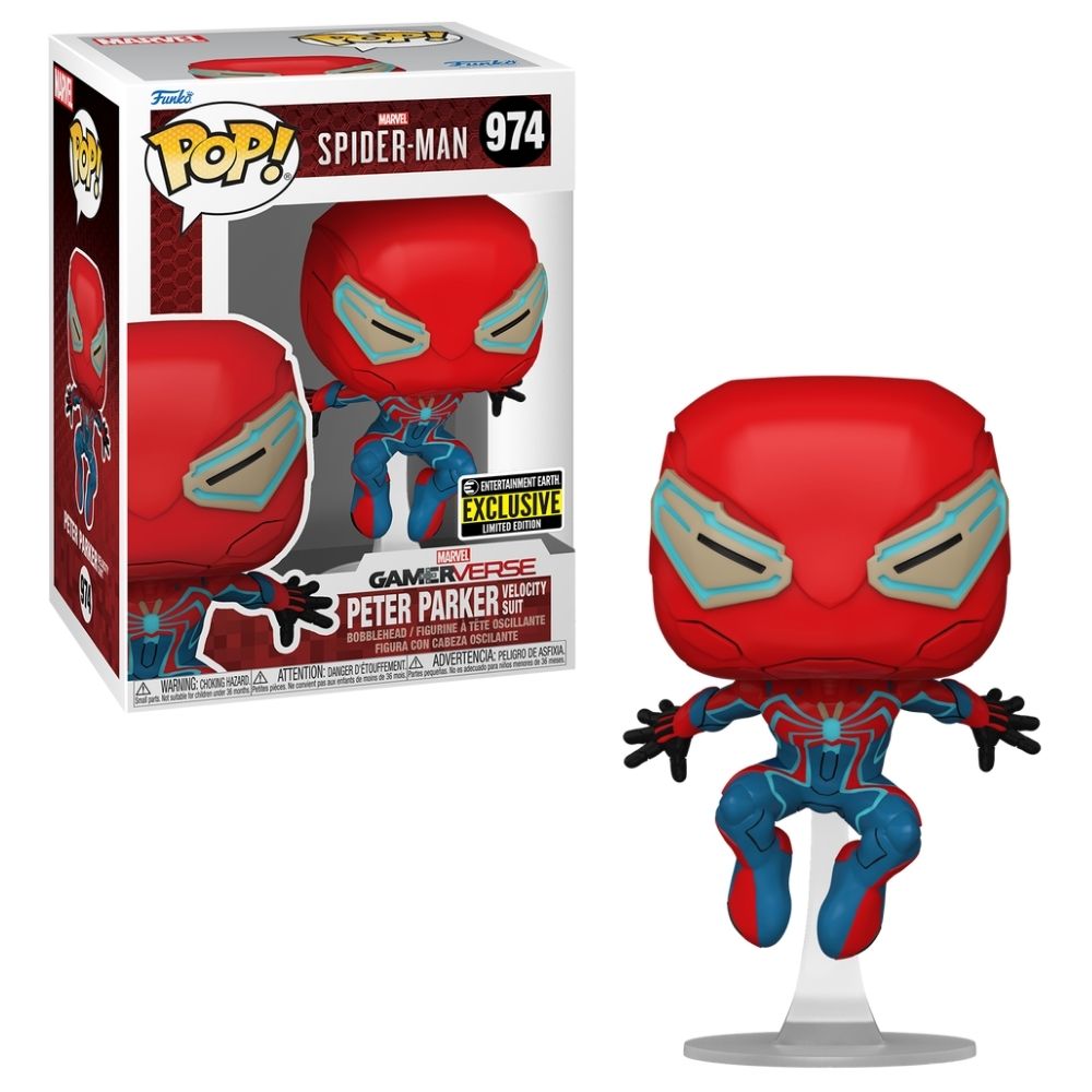 Boneco Funko Pop! Games - Homem-Aranha 2 - Peter Parker Traje de Velocidade