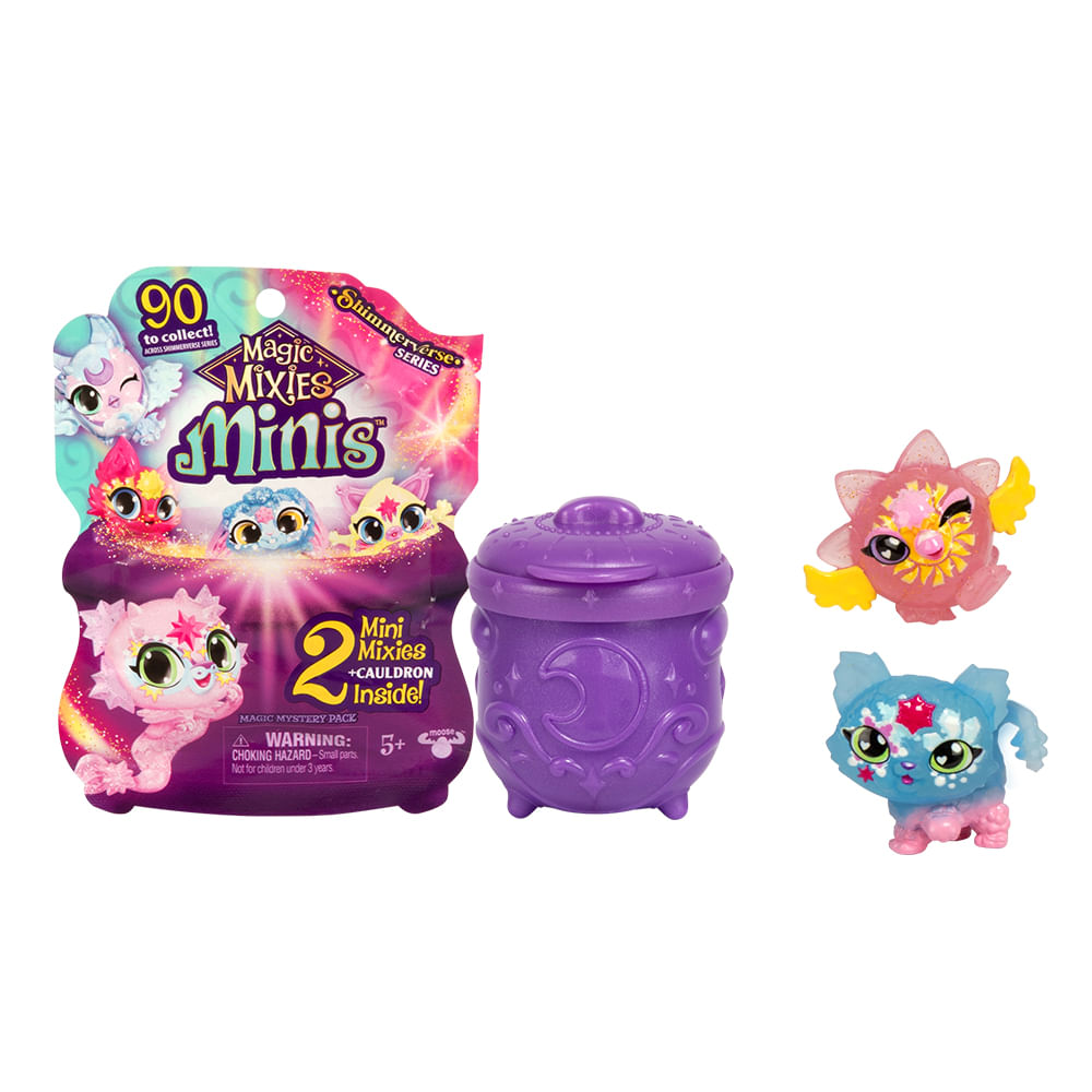 Kit com 2 Mini Bonecos Magic Mixies Minis