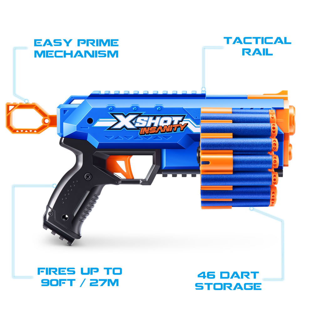 Lançador de Dardos X-Shot Insanity Maniac Pistol - Imagem 2