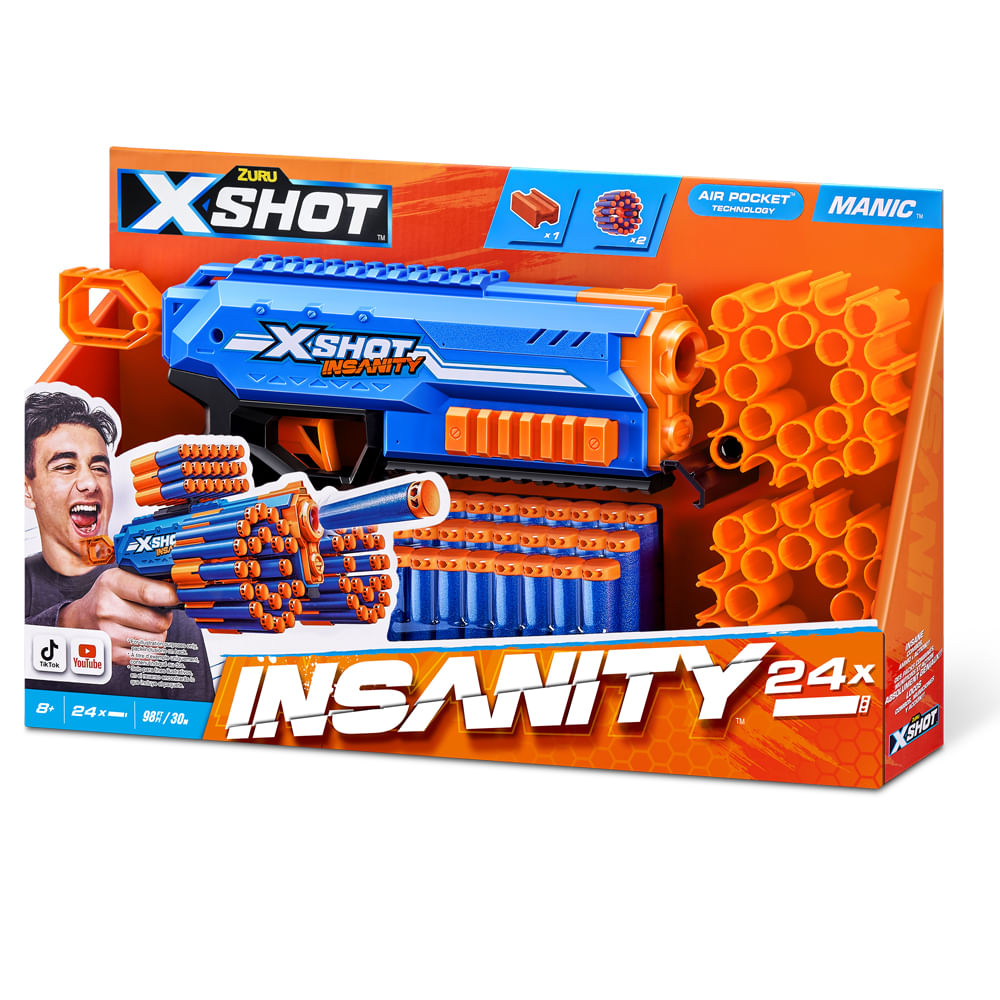 Lançador de Dardos X-Shot Insanity Maniac Pistol - Imagem 3