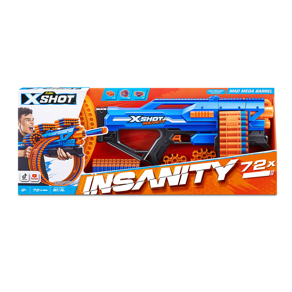 Lançador de Dardos X-Shot Insanity Mad Mega Barrel - Imagem 2