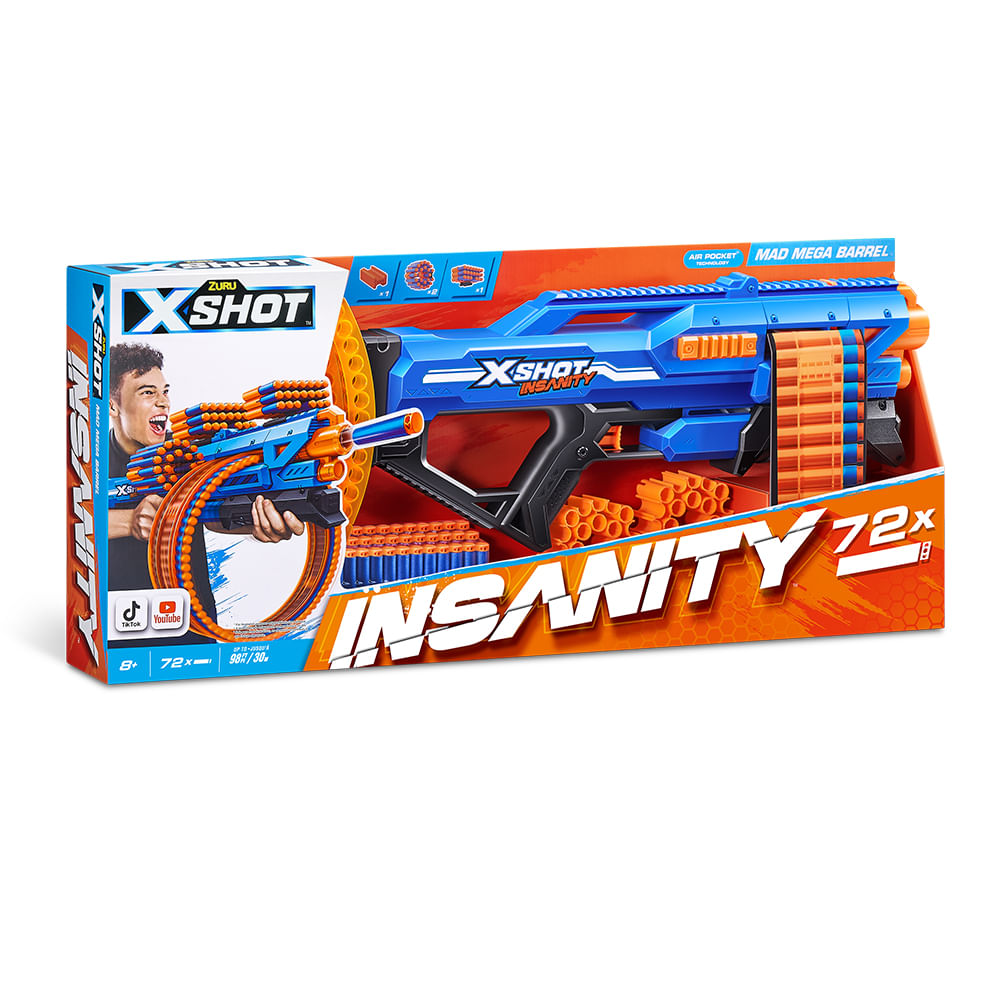 Lançador de Dardos X-Shot Insanity Mad Mega Barrel - Imagem 3