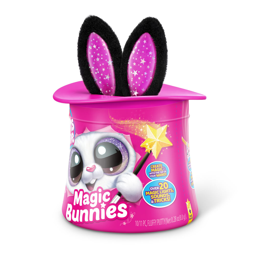 Coelho na Cartola - Pelúcia Pets Alive Magic Bunnies Preto - Imagem 7