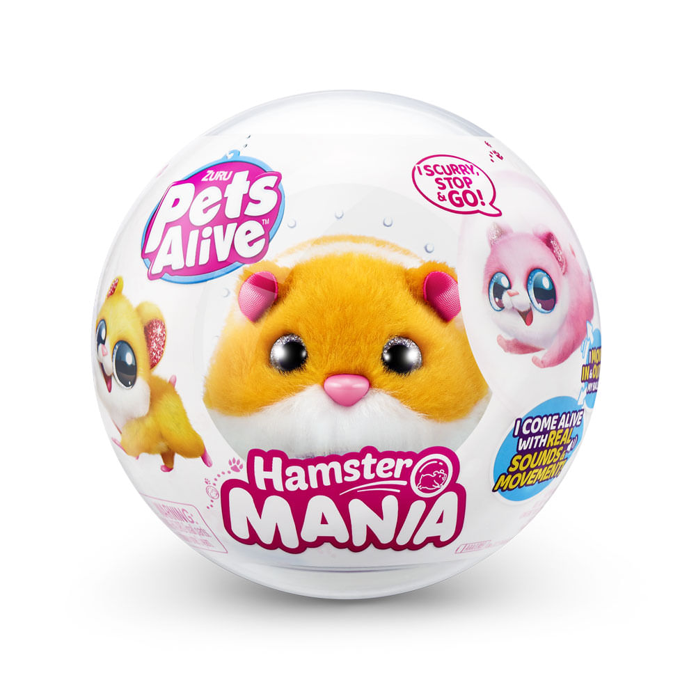 Hamster Mania - Pelúcia Pets Alive - Laranja - Imagem 6